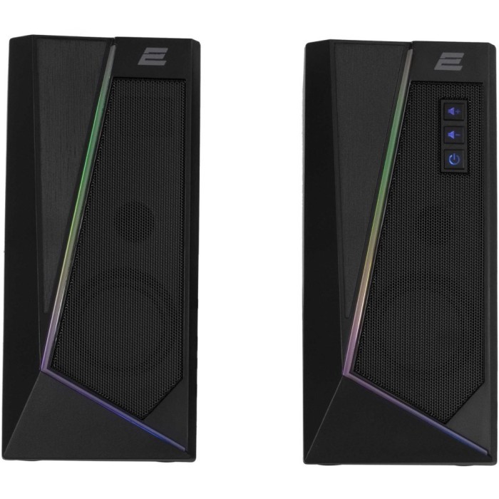 Акустична система 2E PCS233 RGB 2.0 USB Black (2E-PCS233BK)