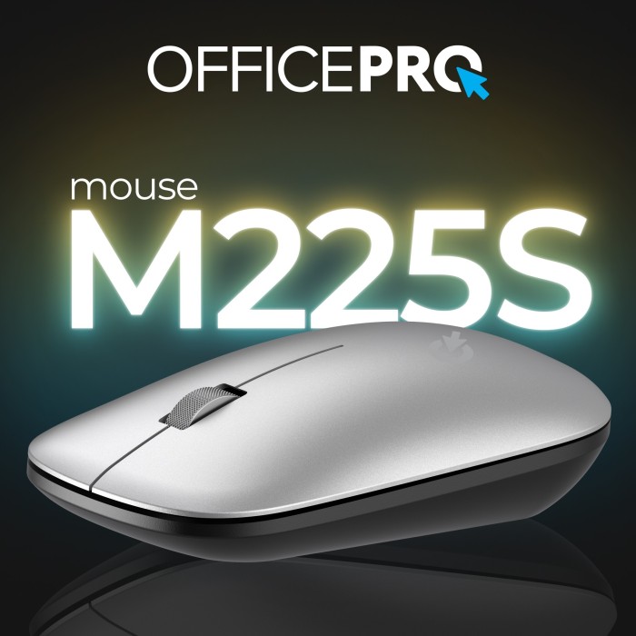 Миша OfficePro M225S Silent Click Wireless Silver (M225S)