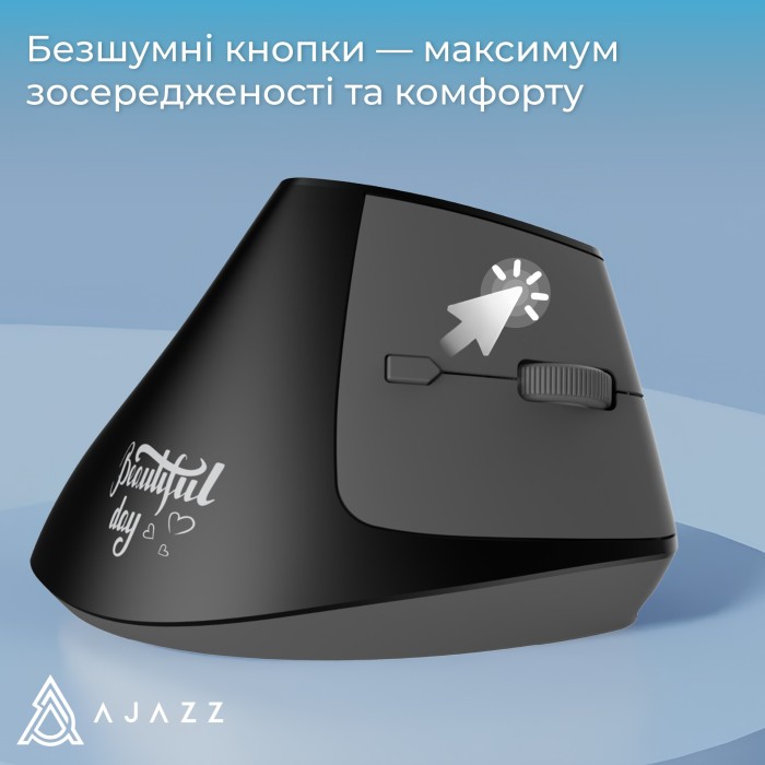 Бездротова миша Ajazz i300 Black (i300-B) (i300-B)