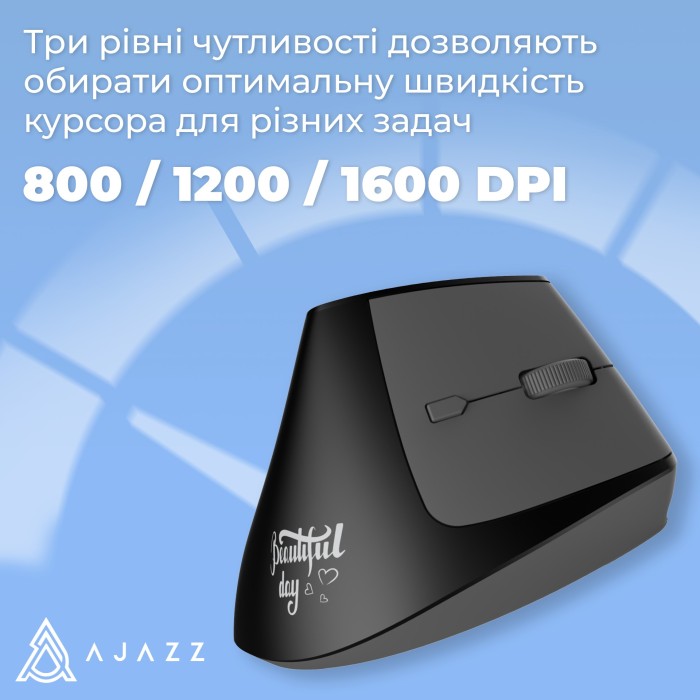Бездротова миша Ajazz i300 Black (i300-B) (i300-B)