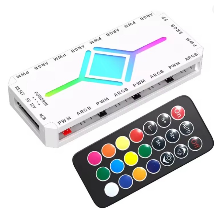 Контролер підсвітки ARGB Coolcirc J-9-CR WH Білий (896236836297)