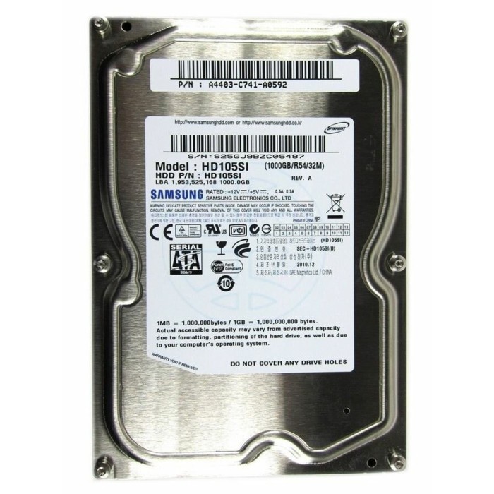 Накопичувач Samsung EcoGreen HDD 1TB (HD105SI)