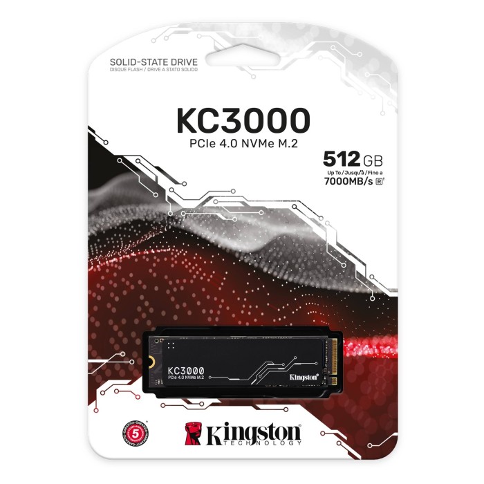 Накопичувач Kingston KC3000 512GB M.2 NVMe PCIe Gen 4.0 (SKC3000S/512G)