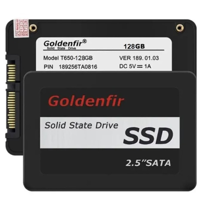 SSD-накопичувач Goldenfir 128 GB SATAIII 2.5 (Goldenfir T650 SSD 128 ГБ 2.5)