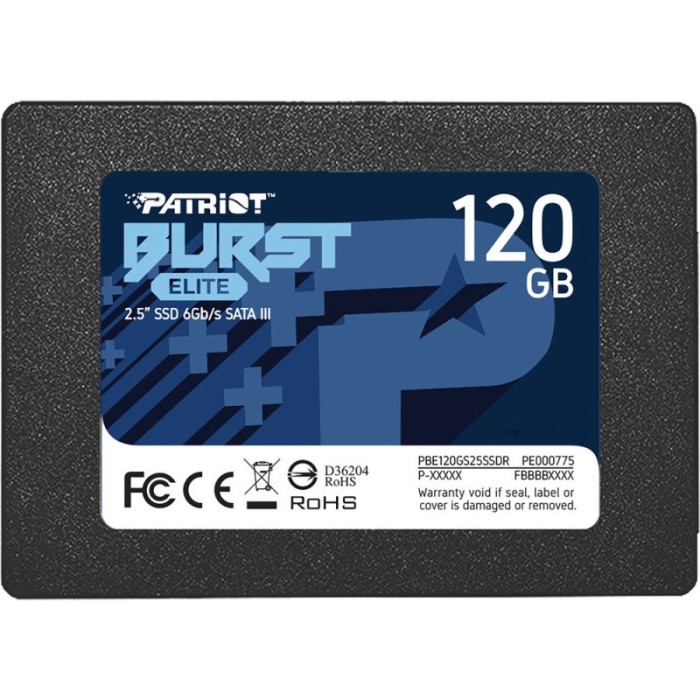 Patriot Burst Elite SSD 120GB 2.5` SATAIII TLC (PBE120GS25SSDR)