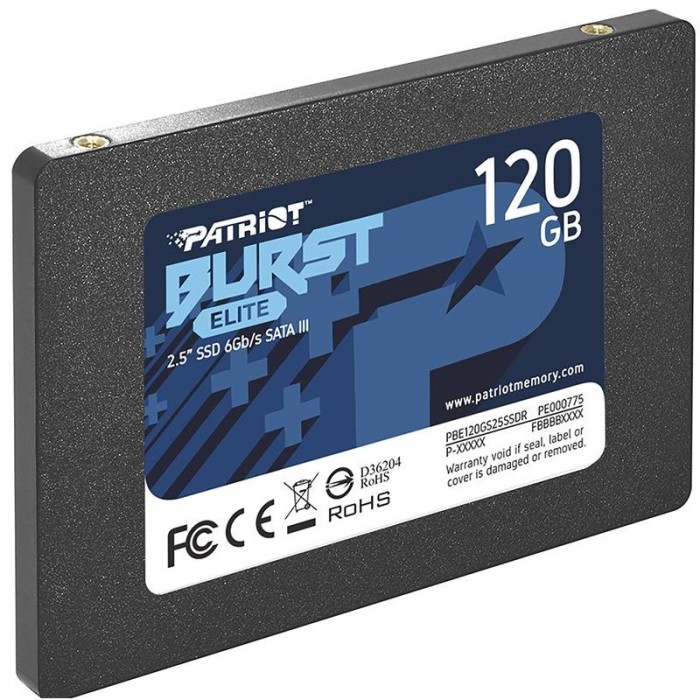 Patriot Burst Elite SSD 120GB 2.5` SATAIII TLC (PBE120GS25SSDR)