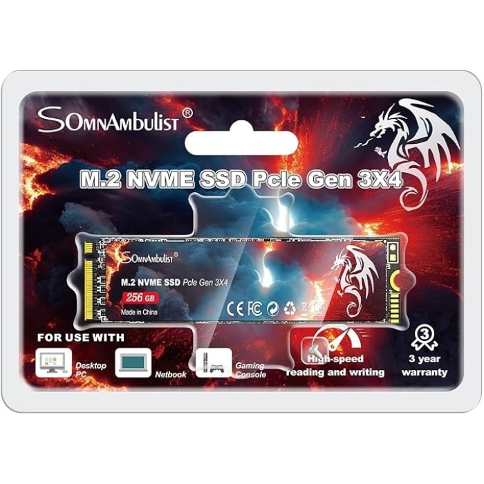 SSD-накопичувач SomnAmbulist 256 ГБ M.2 NVMe (SomnAmbulist 256 ГБ M.2 NVMe)