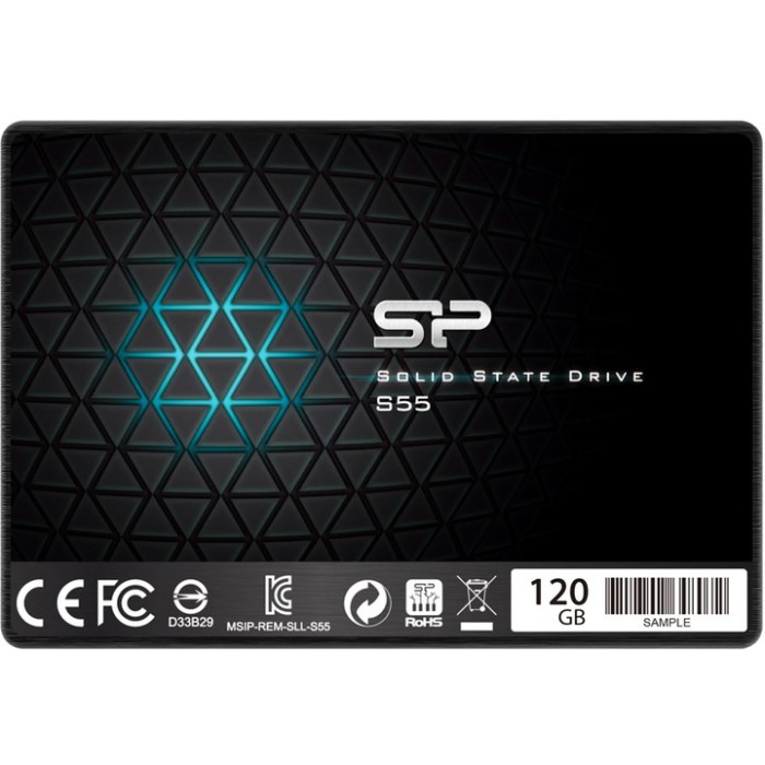 SSD диск Silicon Power Slim S55 120GB 2.5 SATAIII TLC (SP120GBSS3S55S25)