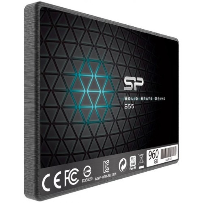 SSD диск Silicon Power Slim S55 120GB 2.5 SATAIII TLC (SP120GBSS3S55S25)
