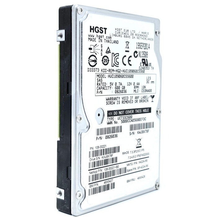 Жорсткий диск HGST HDD 600GB 10K 6G SAS 2.5'' (EG0600FBVFP) (HGST_HDD_600GB_10K_6G_SAS_2.5''_(EG0600FBVFP))