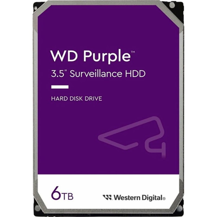 Жорсткий диск Western Digital Purple 6TB 5400rpm 128MB 3.5 SATA III (WD62EJRX-89B2VY0)