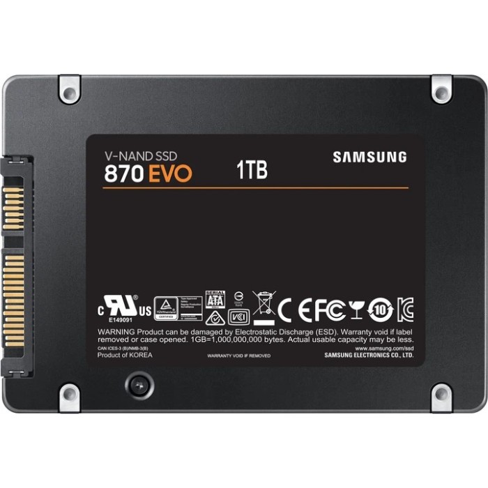 SSD диск Samsung 870 Evo-Series 1TB 2.5` SATA III V-NAND 3bit (MZ-77E1T0BW)