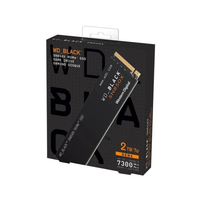 SSD диск Western Digital Black SN850X 2TB NVMe M.2 2280 PCIe 4.0 x4 (WDS200T2X0E)