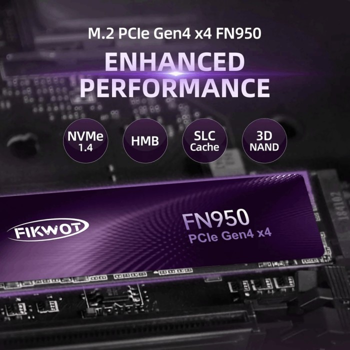 Накопичувач Fikwot FN950 1TB, M.2 2280 / M-Key / PCIe 4.0 x4 (FN950-1TB)