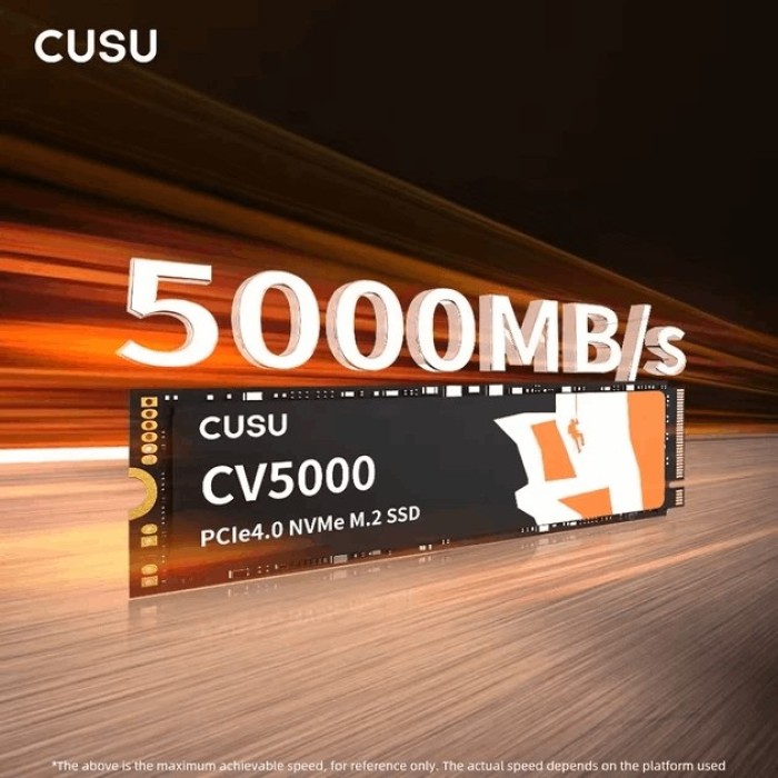 Твердотільний накопичувач SSD 512Gb, CUSU CV5000, PCI-E 4.0 x4, M.2 2280, 3D TLC, 5000/3000 МБ/с (KS2G2512DS)