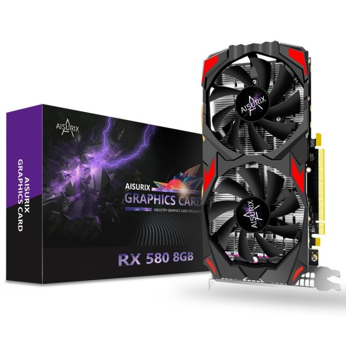 Відеокарта Aisurix AMD Radeon RX580 8GB GDDR5 (AMD RX580 8GB 2048SP)