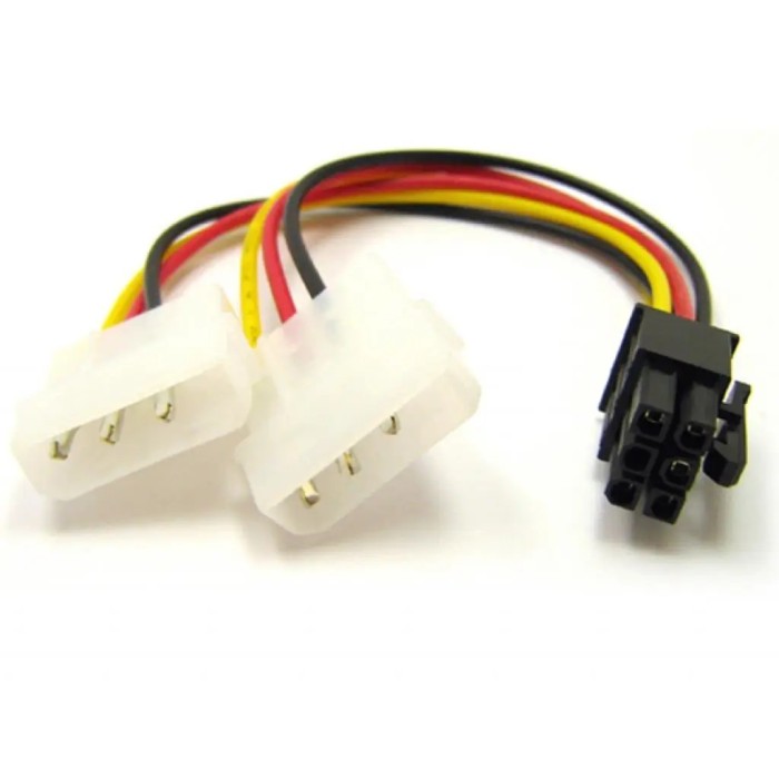 Перехідник 2xMolex to 1x6pin (ID72181652040368820)