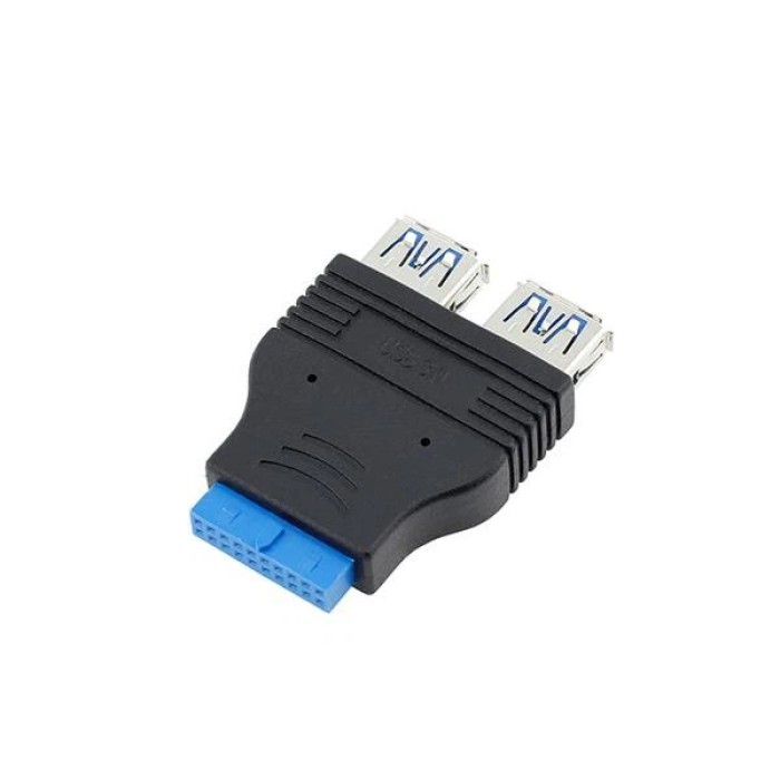 Перехідник USB 3.0 для материнської плати 20pin to 2 port USB 3.0 внутрішній (20pin/2portUSB3.0)