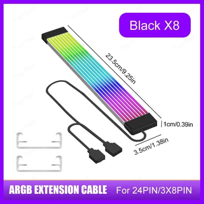 Кабель підсвічування ARGB Sync Flexible LED Strip Light For 8/24PIN Black (ID72181652040368930)