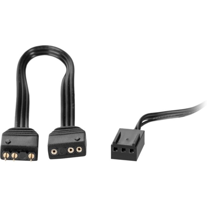 Корпусний вентилятор 2E GAMING 120мм, 1200rpm, 3pin, 3pin +5VARGB, чорний (F120-ARGB)