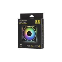 Корпусний вентилятор 2E GAMING 120мм, 1200rpm, 3pin, 3pin +5VARGB, чорний (F120OI-ARGB)