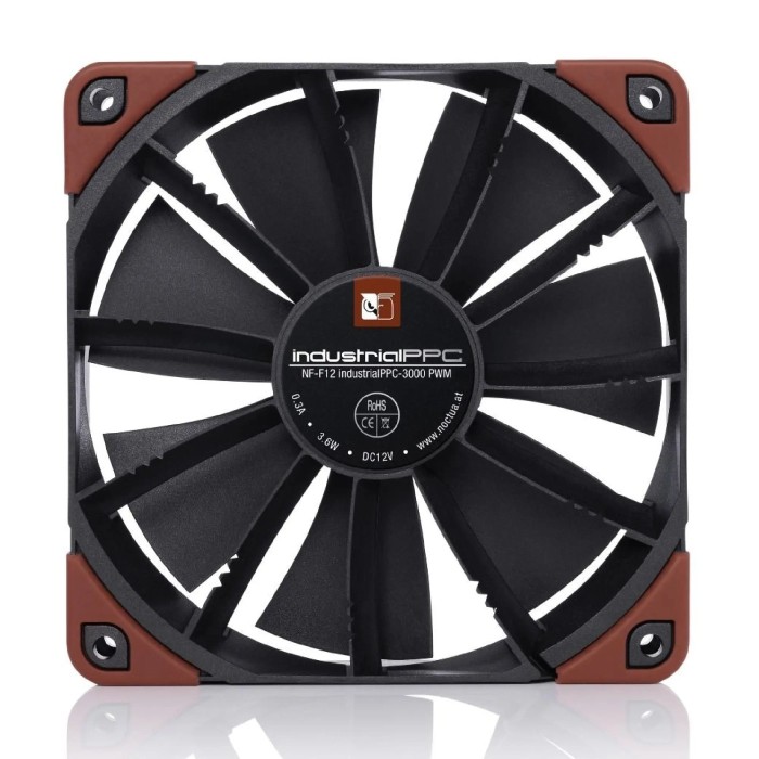 Вентилятор Noctua NF-F12 12V/ 3.6W/ 120 х 25 х 120 мм/ 4х провідний (NF-F12iPPC-3000 PWM)
