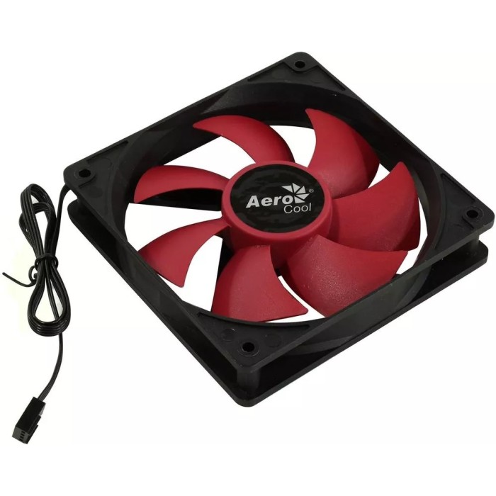 Вентилятор Aerocool Force 12 PWM Red, 120х120х25 мм, 4-Pin (Aerocool Force 12 PWM Red)