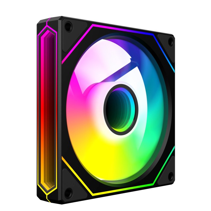 Вентилятор UPSIREN UF-4 PRISM 6 Pro 120mm ARGB (Black REVERSED) (UF-4 PRISM 6 Pro 120mm black reversed)