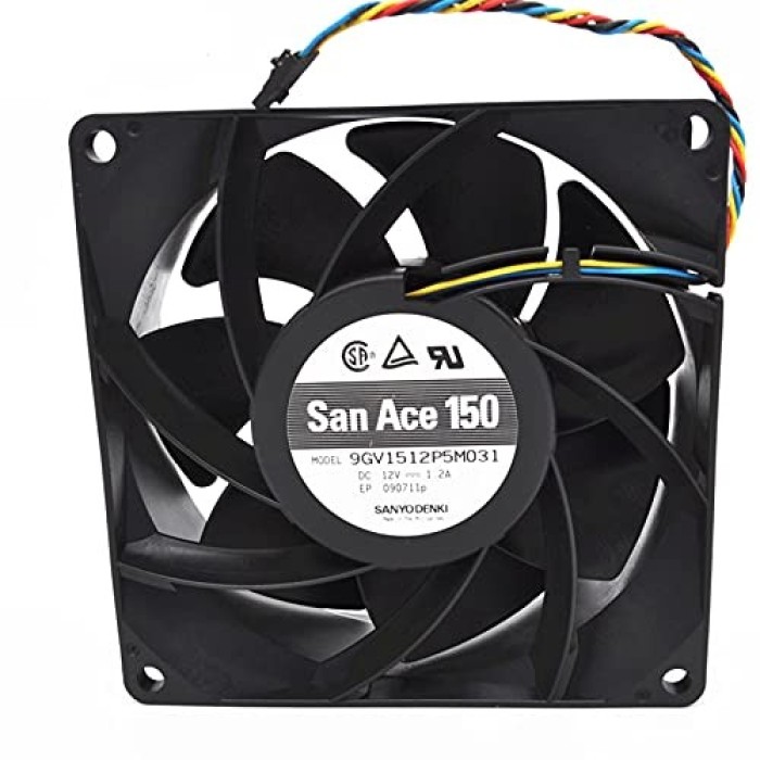 Вентилятор San Ace 150 9GV1512P5M031 12V 1.2A 150x150x50мм 4-провідний (9GV1512P5M031)