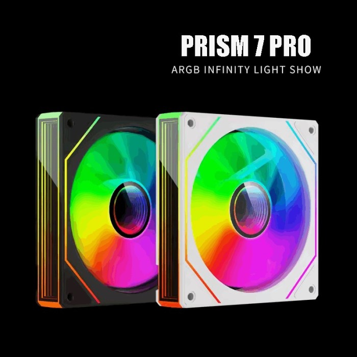 Вентилятор Power Train Prism 7 PRO 120mm ARGB (Black) (Power Train PRISM 7 PRO 120mm black)
