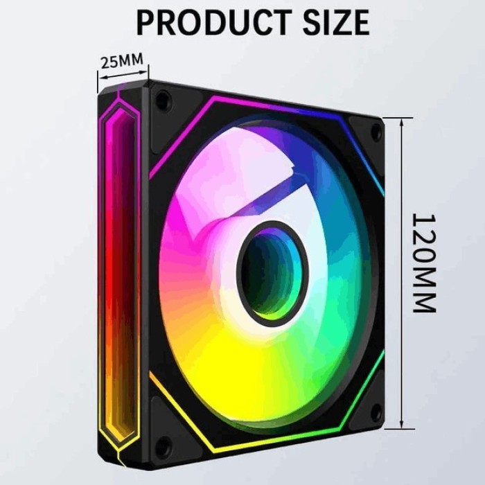 Вентилятор UPSIREN UF-4 120mm ARGB (Black) (UF-4 120mm ARGB Black)