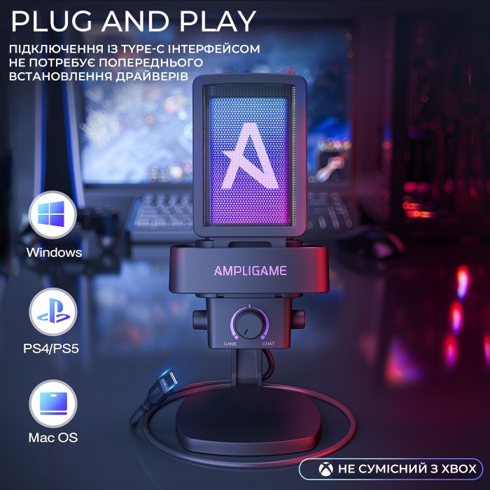 USB мікрофон Fifine Q8PRO Black (Q8PRO)