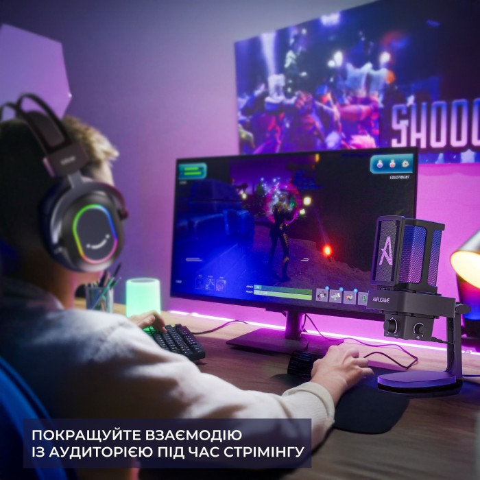 USB мікрофон Fifine Q8PRO Black (Q8PRO)