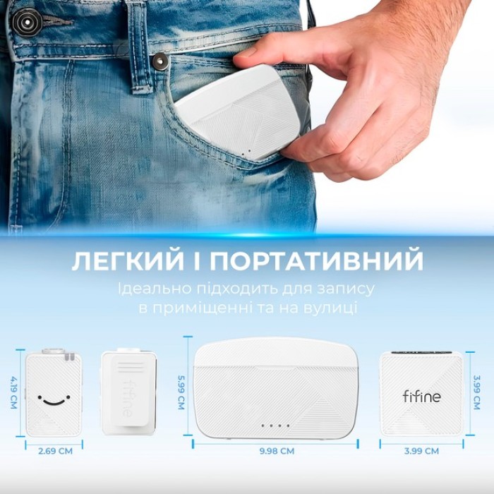 Безпровідний петличний мікрофон Fifine M9W (M9W)