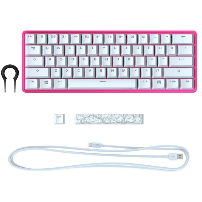Клавіатура HyperX Alloy Origins 60 HX Red USB Pink (572Y6AA)