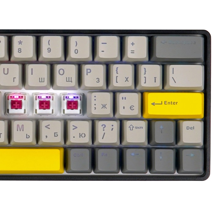 Клавіатура механічна бездротова EPOMAKER EP64 Mulan Black (EP64-B-M) (EP64-B-M)