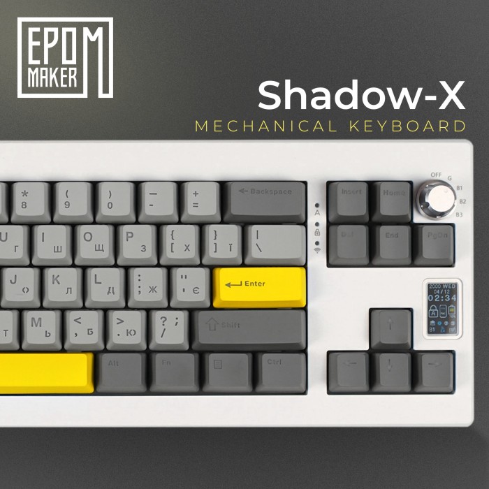 Клавіатура механічна бездротова EPOMAKER Shadow-X Mulan White (SHX-W-M) (SHX-W-M)
