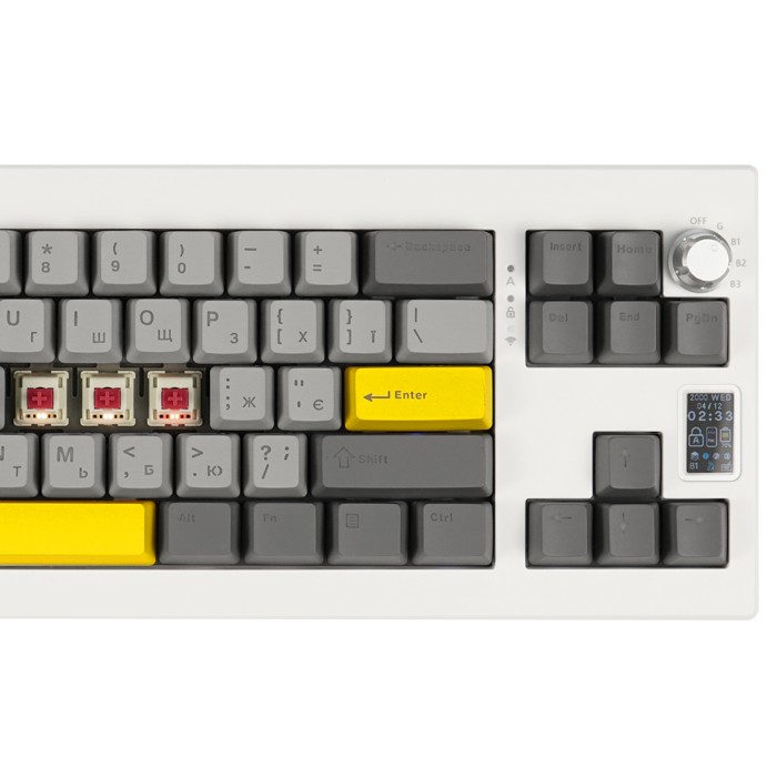 Клавіатура механічна бездротова EPOMAKER Shadow-X Mulan White (SHX-W-M) (SHX-W-M)