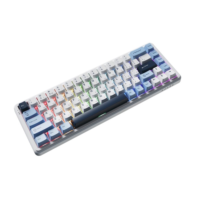 Клавіатура механічна бездротова Ajazz AK680 MAX (8+8K) Magnetic Switch RGB Wireless/BT/USB White (AK680-M-BWD-A)