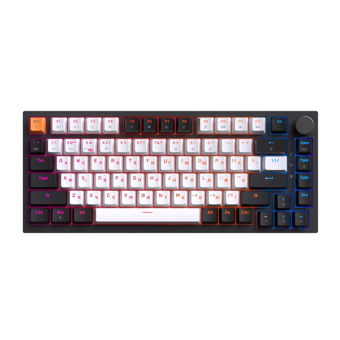 Бездротова механічна клавіатура GamePro Asgard Valhalla (MK160B Pro) 75% QLAB orange switches (MK160B Pro)