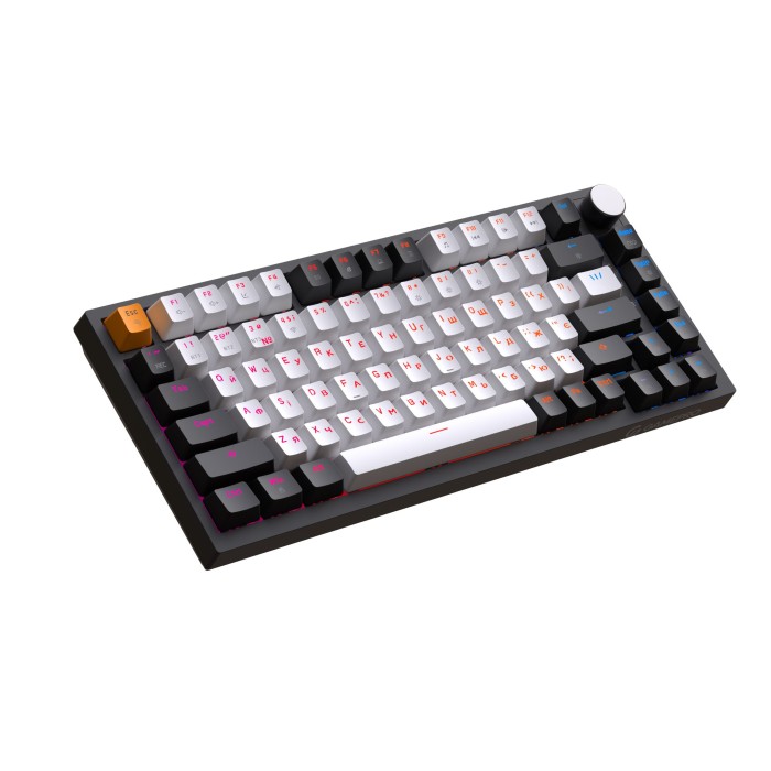 Бездротова механічна клавіатура GamePro Asgard Valhalla (MK160B Pro) 75% QLAB orange switches (MK160B Pro)
