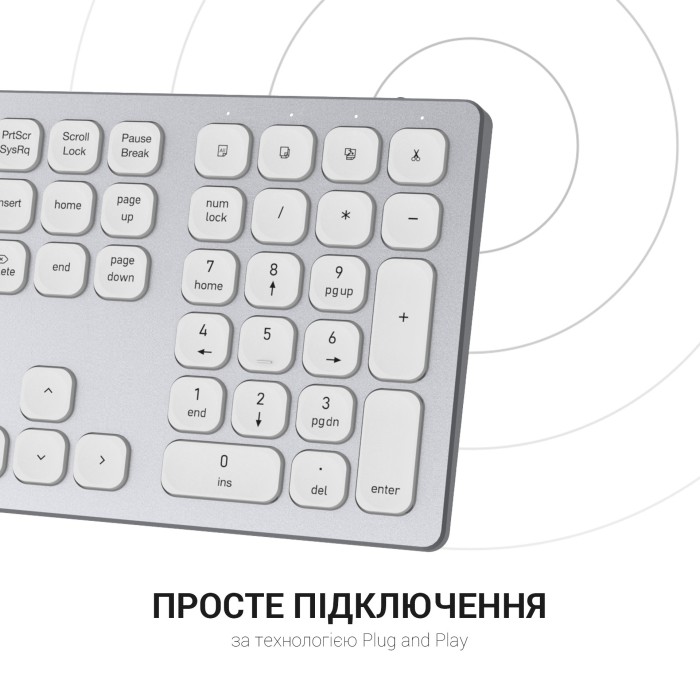 Клавіатура бездротова OfficePro (SK1550W) (SK1550W)