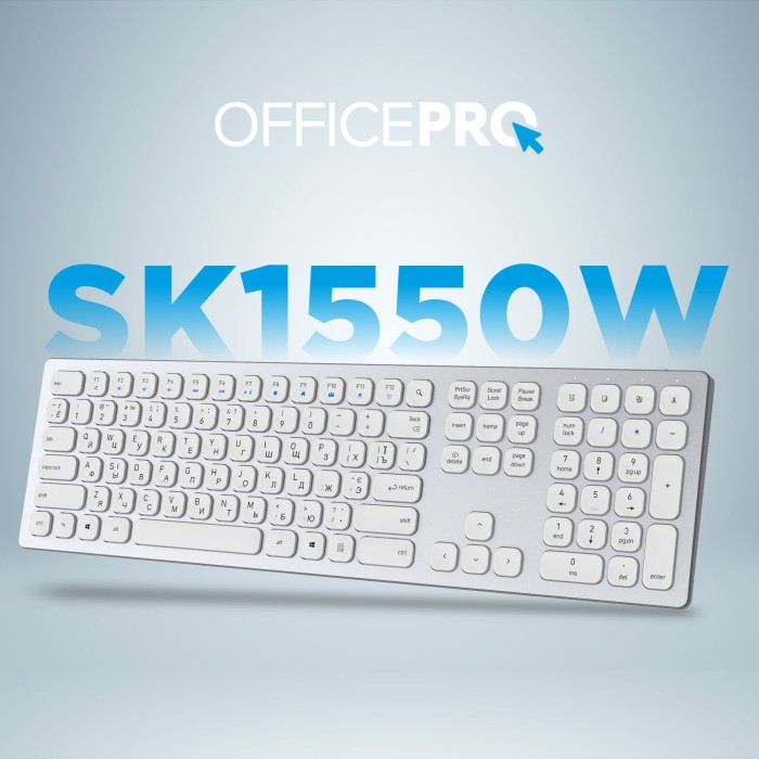 Клавіатура бездротова OfficePro (SK1550W) (SK1550W)