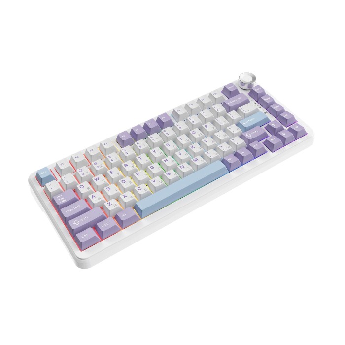 Ігрова механічна клавіатура Ajazz AK820 MAX Magnetic switches-Purple-White-Blue-RGB (AK820MAX-WM-PWB)
