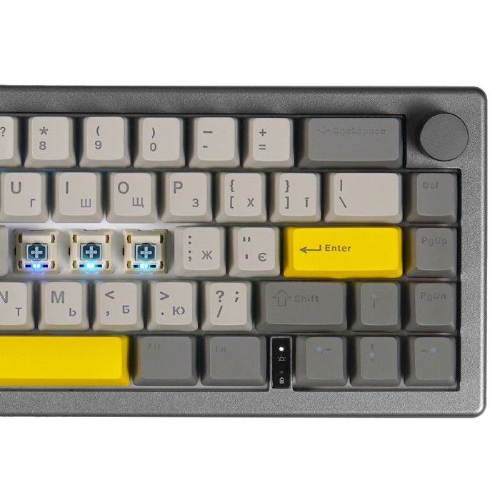 Клавіатура механічна бездротова EPOMAKER EK68 Budgerigar V2 Black (EK68-B-BV2) (EK68-B-BV2)