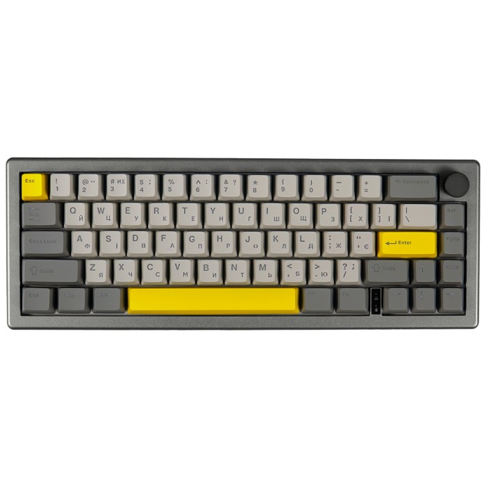 Клавіатура механічна бездротова EPOMAKER EK68 Budgerigar V2 Black (EK68-B-BV2) (EK68-B-BV2)