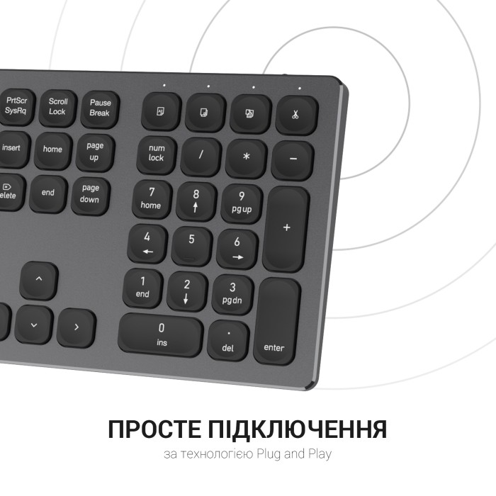 Клавіатура бездротова OfficePro (SK1550B) (SK1550B)