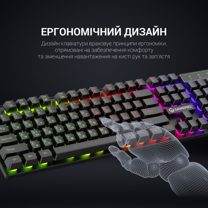 Клавіатура дротова GamePro GK296 (GK296)