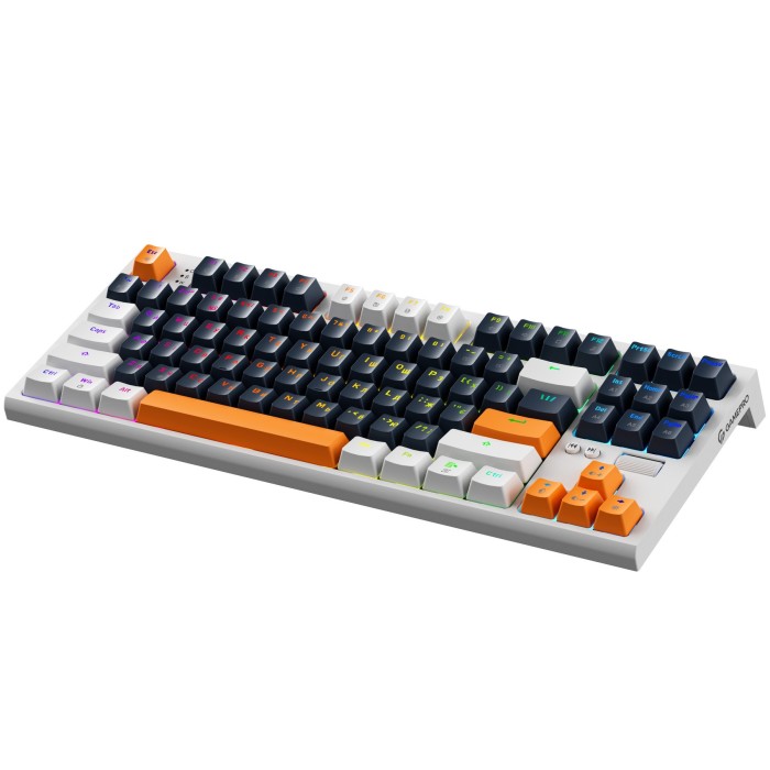 Дротова механічна клавіатура GamePro MK180W (Red) з Hot-Swap RGB White (MK180W)