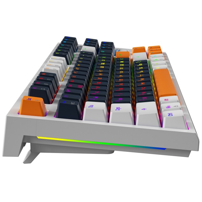 Дротова механічна клавіатура GamePro MK180W (Red) з Hot-Swap RGB White (MK180W)